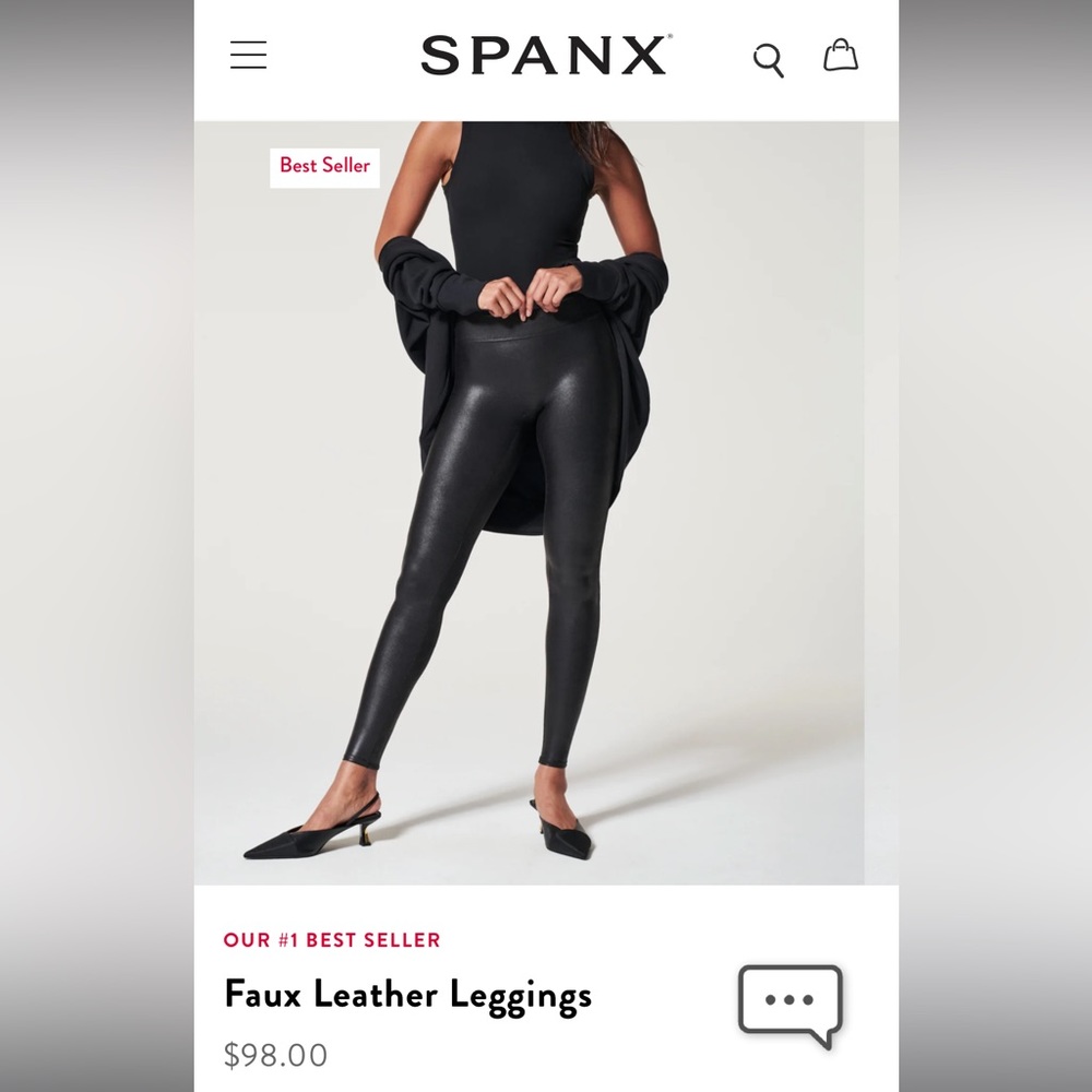 Spanx leather leggings